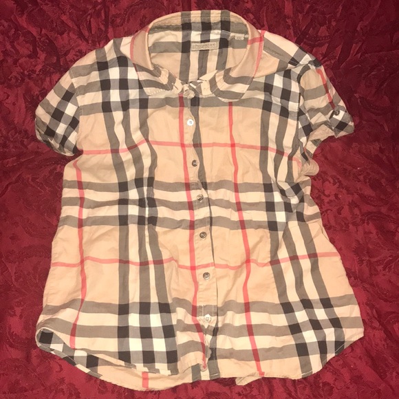 burberry short sleeve shirt women